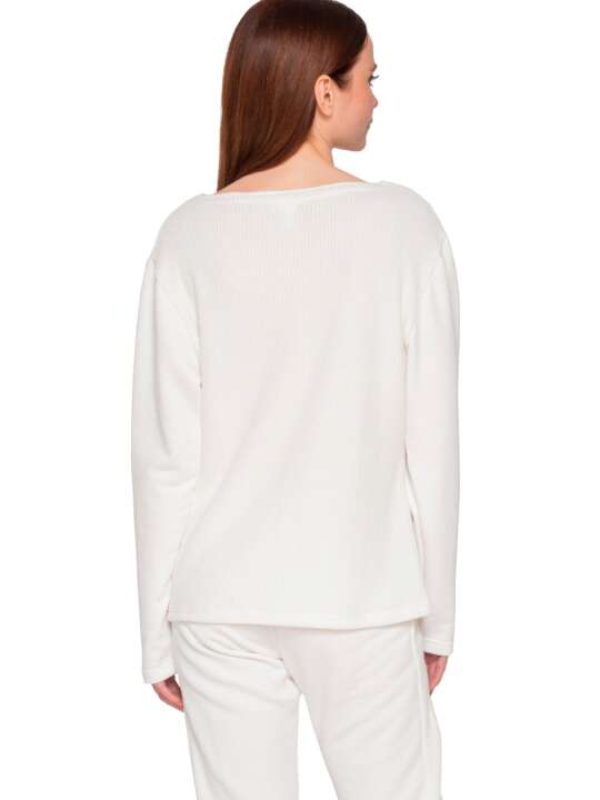 7000LUN Long-sleeved top Sweetened Luna Splendida Ivory face