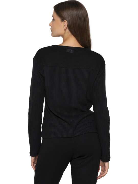 7060LUN Sweatshirt Connected Luna Splendida Noir face