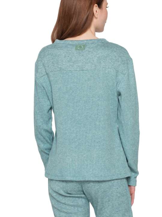 7060LUN Sweatshirt Connected Luna Splendida Green face