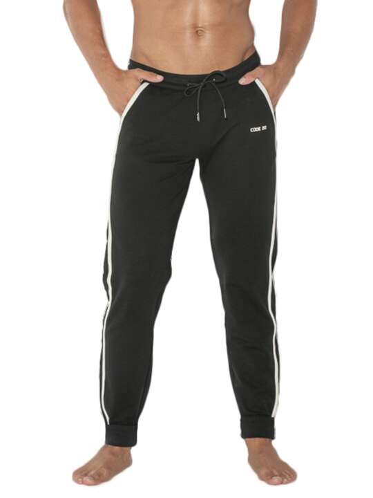 9816COD Pantalon jogging Focus Code22 Noir face