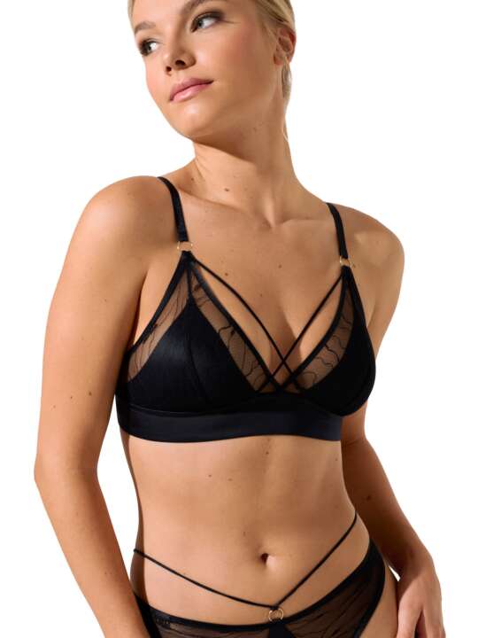 10358LI Soutien-gorge sans armatures Nightscape Lisca Noir face