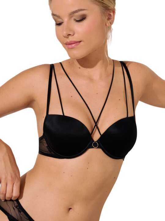 10361LI Soutien-gorge push-up Nightscape Lisca Noir face