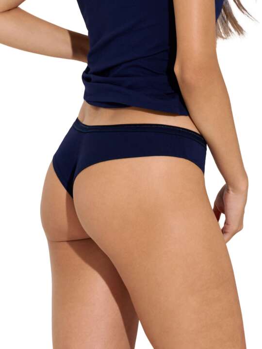62347L2 Brazilian briefs Happyday Lisca Cheek Navy Blue face