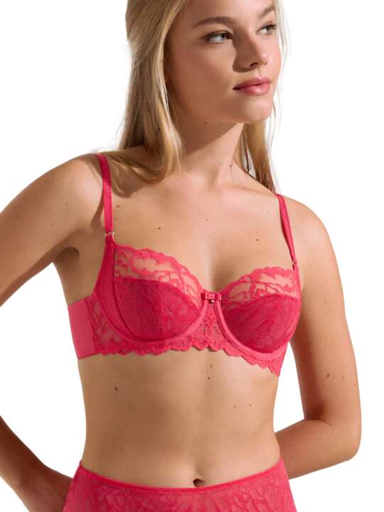 20354LI Underwired bra Naty Lisca Coral face
