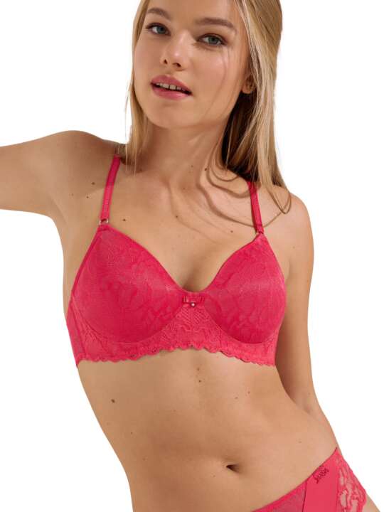 20356LI Underwired push-up bra Naty Lisca Coral face
