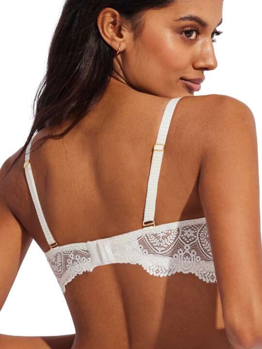 31116SE Soutien-gorge bandeau armaturé préformé Matilda mariage Selmark Ivoire face