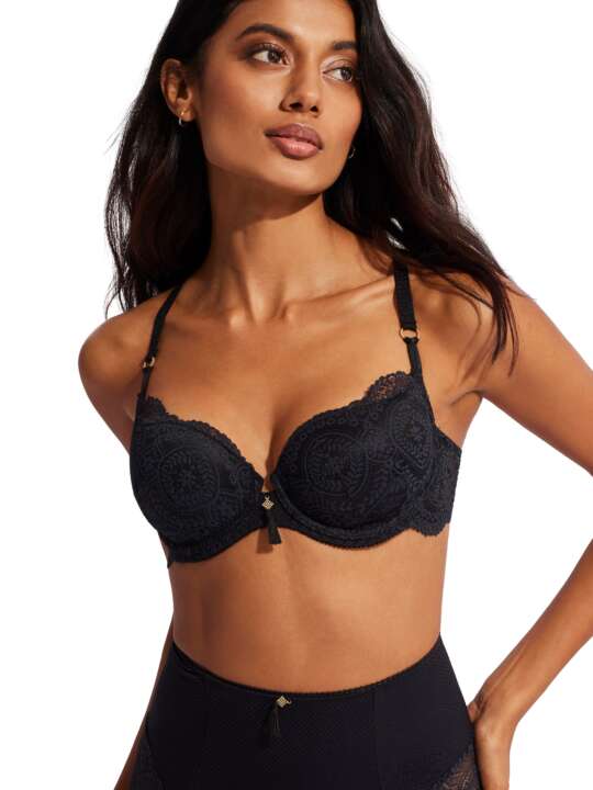 31117SE Soutien-gorge préformé Matilda Selmark Noir face