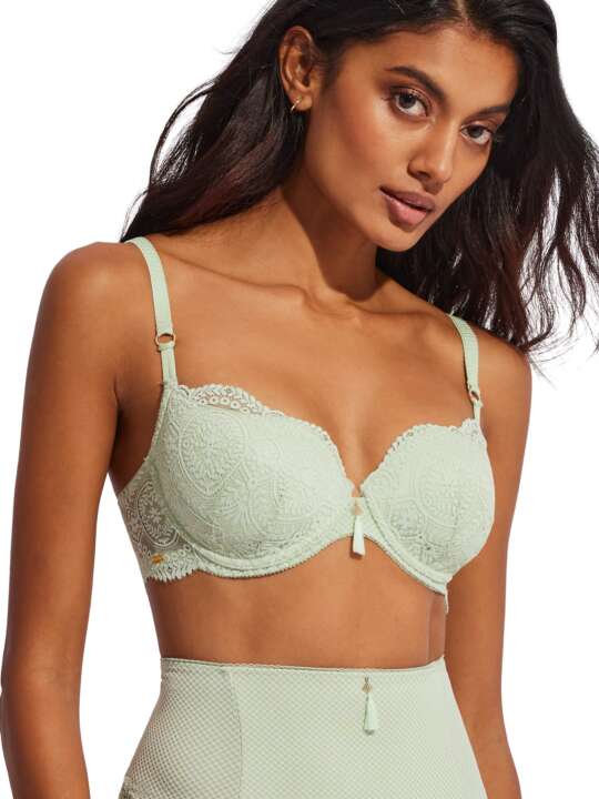 31117SE Soutien-gorge préformé Matilda Selmark Vert face