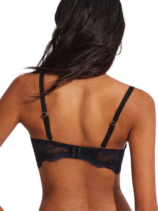31126SE Soutien-gorge bandeau push-up Matilda Selmark Noir face