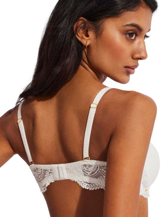 31126SE Soutien-gorge bandeau push-up Matilda mariage Selmark Ivoire face