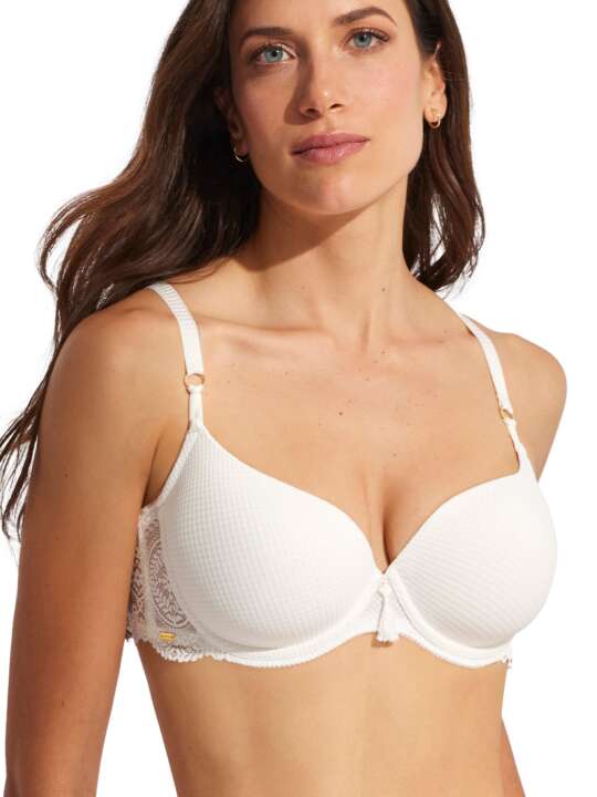 31127SE Soutien-gorge préformé sculptant Matilda mariage Selmark Ivoire face