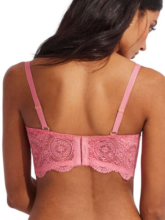 31140SE Soutien-gorge bustier balconnet Matilda Selmark Rose face