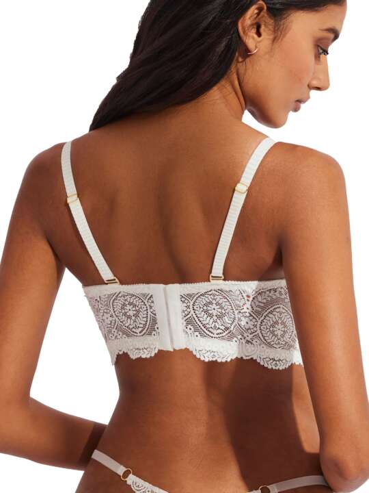 31140SE Soutien-gorge bustier balconnet Matilda mariage Selmark Ivoire face