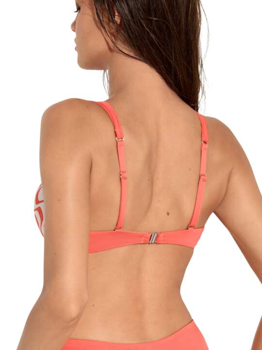 40739LI Haut maillot de bain push-up multipositions Iceland Lisca Orange face