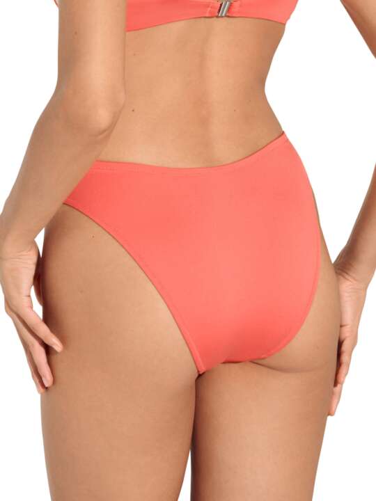 41652LI Bas maillot slip de bain bikini échancré taille basse Iceland Lisca Orange face