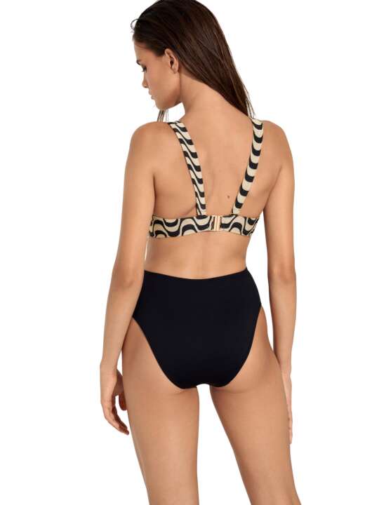 43533LI Maillot de bain une pièce monokini préformé sans armatures Iceland Lisca Noir face