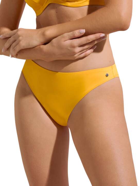 41640LI Bas maillot brésilien de bain taille basse Palma Lisca Jaune face