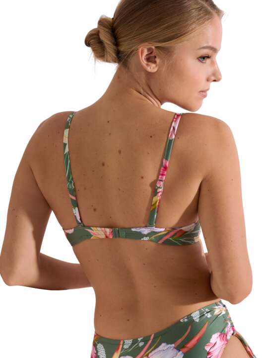 40749LI Haut maillot de bain préformé multipositions Rimini Lisca Vert face