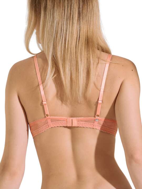 60517LI Underwired triangle bra Honey Lisca Cheek Coral face