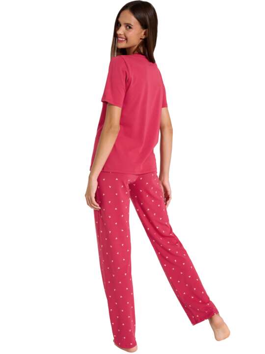 63470LI Pyjamas trousers t-shirt True Love Lisca Cheek Red face