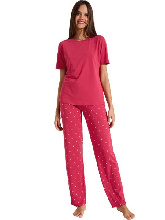 63470LI Pyjamas trousers t-shirt True Love Lisca Cheek Red face