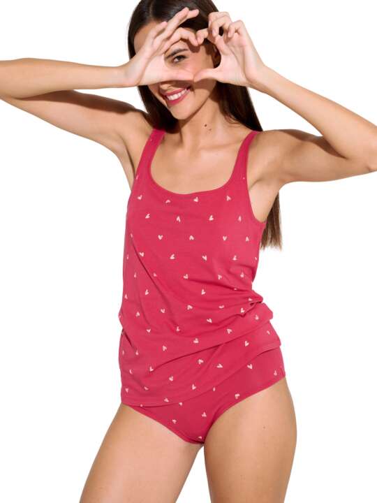 63473LI Camisole top True Love Lisca Cheek Red face