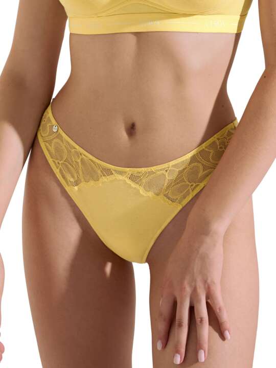 62582LI String échancré Sunflower Lisca Cheek Jaune face