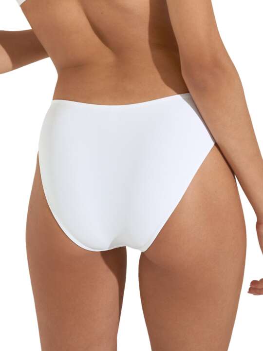 41654LI Bas maillot slip de bain taille haute Sardinia Lisca Blanc face