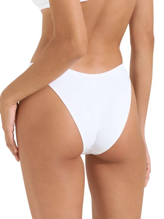 41655LI Bas maillot slip de bain échancré Sardinia Lisca Blanc face