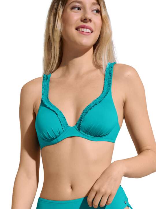 40706LI Haut maillot de bain armaturé Las Vegas Lisca Vert face