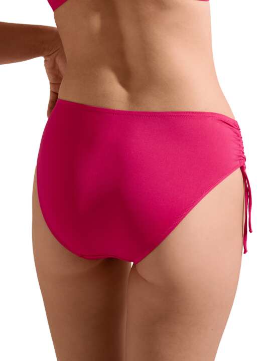 41627LI Bas maillot slip de bain taille haute côtés réglables Las Vegas Lisca Fuchsia face