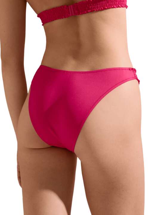 41628LI Bas maillot slip de bain échancré taille basse Las Vegas Lisca Fuchsia face