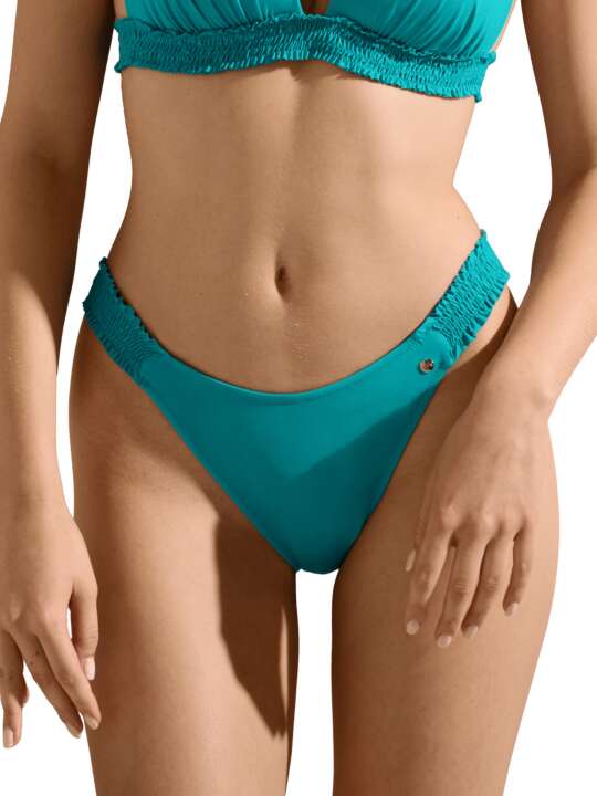 41628LI Bas maillot slip de bain échancré taille basse Las Vegas Lisca Vert face