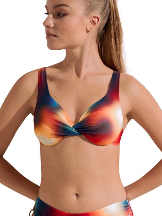 40757LI Haut maillot de bain armaturé Olympia Lisca Multicolore face