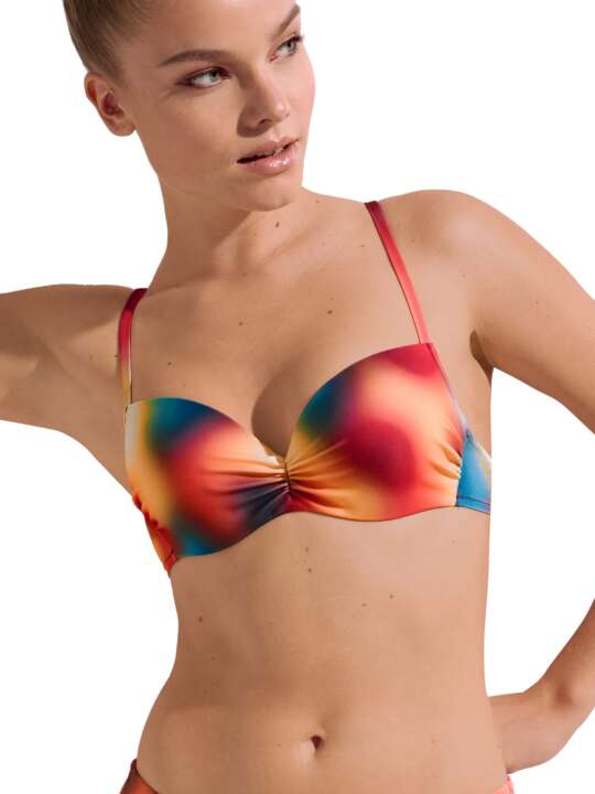 40758LI Haut maillot de bain préformé multipositions Olympia Lisca Multicolore face