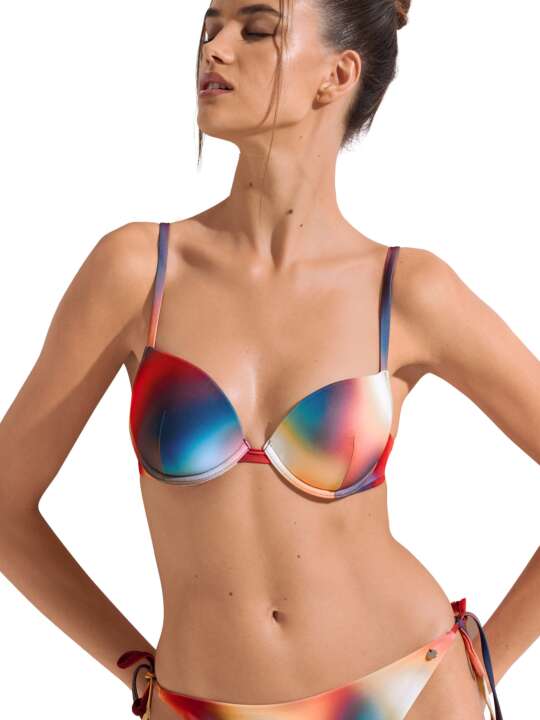 40759LI Haut maillot de bain push-up multipositions Olympia Lisca Multicolore face