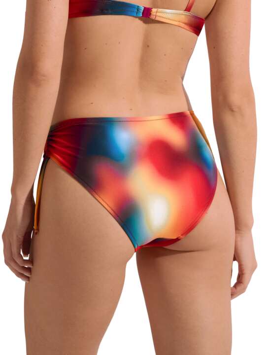 41669LI Bas maillot slip de bain taille haute côtés réglables Olympia Lisca Multicolore face