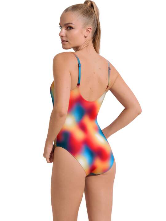 43540LI Maillot de bain une pièce préformé multipositions Olympia Lisca Multicolore face