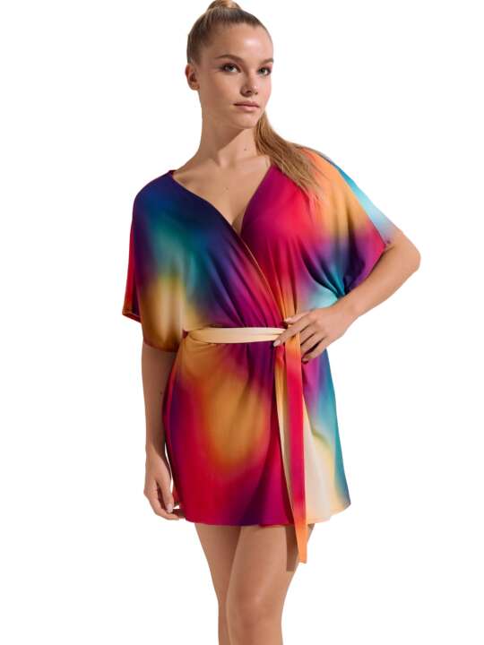 49553LI Caftan de plage Olympia Lisca Multicolore face