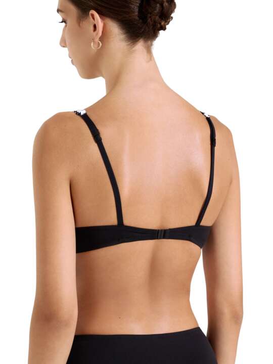 40752LI Underwired swimming costume top Quito Lisca Black face