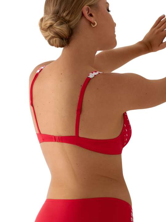 40752LI Underwired swimming costume top Quito Lisca Red face
