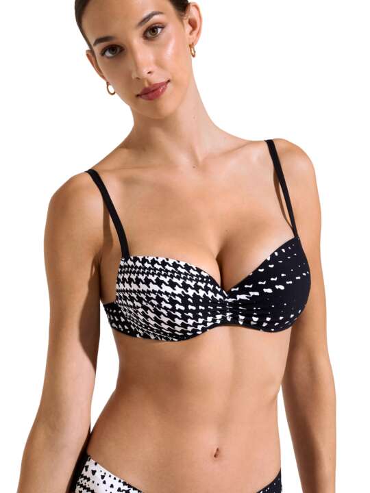 40753LI Swimming costume top Quito Lisca Black face