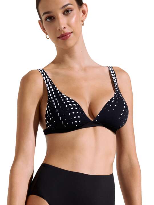 40755LI Underwired triangle top Quito Lisca Black face