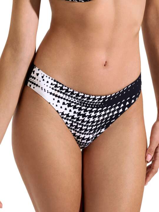 41664LI Swimming costume briefs with removable ties Quito Lisca Black face