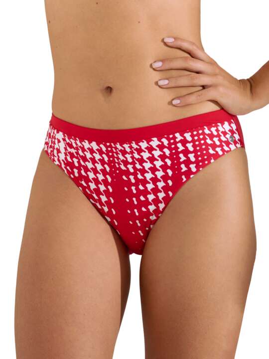 41665LI High waist swimming costume bottoms Quito Lisca Red face