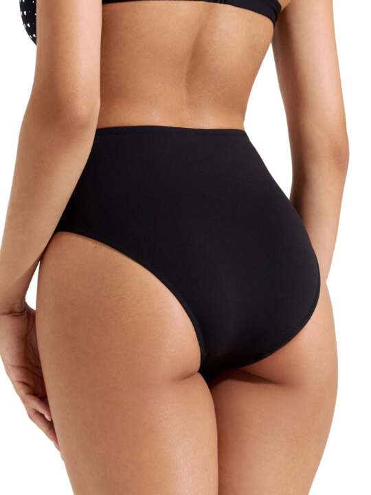 41667LI High-waisted swimwear briefs Quito Lisca Black face