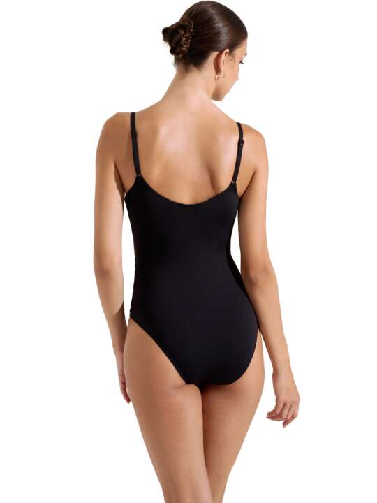 43538LI Maillot de bain une pièce préformé Quito Lisca Noir face