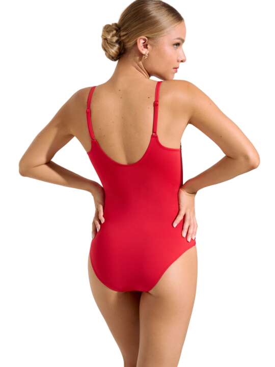 43538LI Maillot de bain une pièce préformé Quito Lisca Rouge face