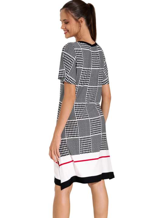 49558LI Short-sleeved summer dress Quito Lisca Black face