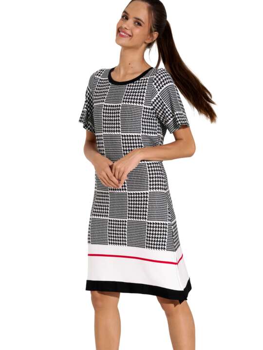 49558LI Short-sleeved summer dress Quito Lisca Black face